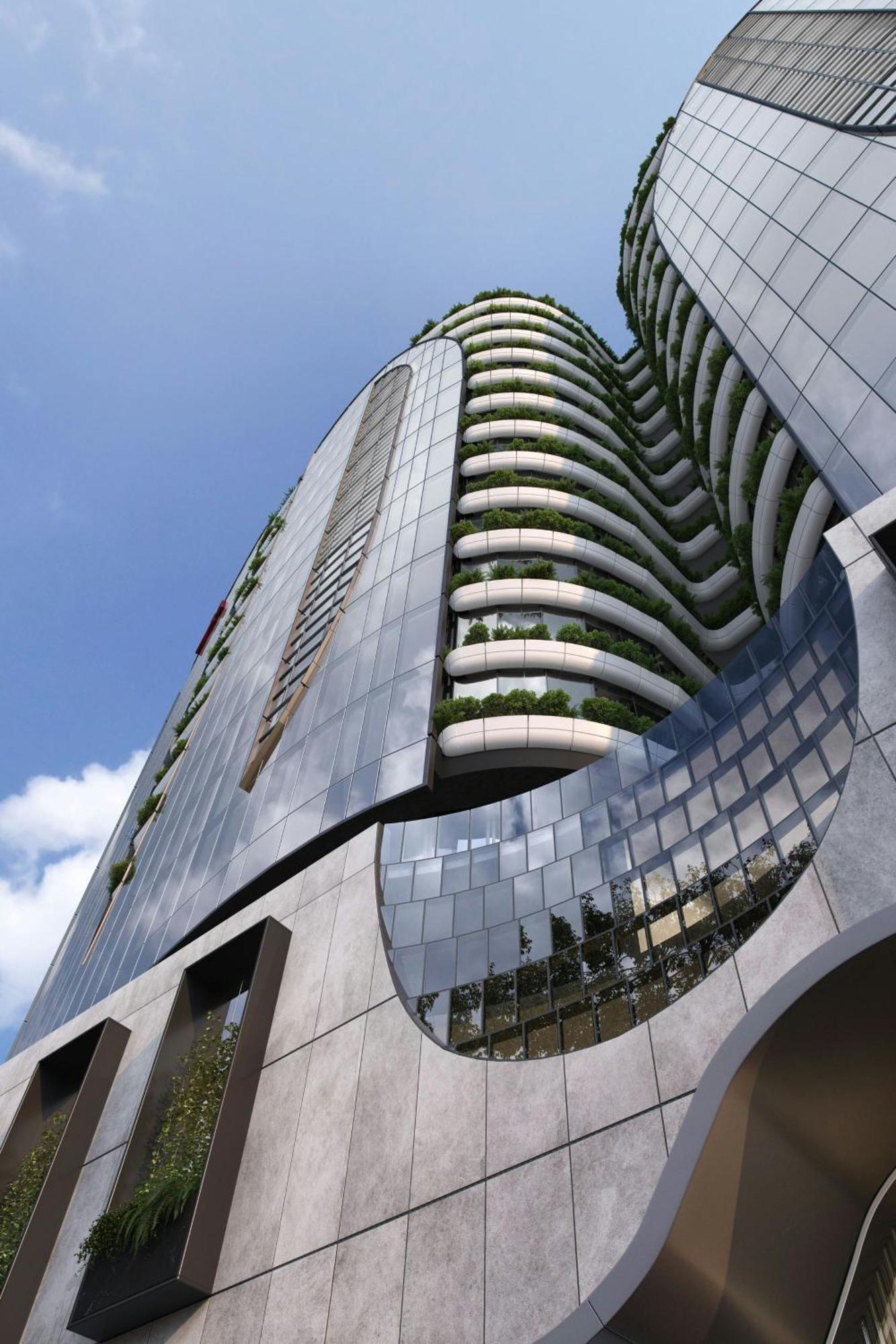 Melbourne Marriott Hotel Docklands Exterior foto The proposed One River North